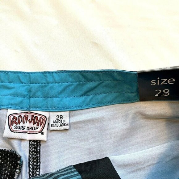 Ron Jon Surf Shop Hybrid Board Shorts Mens 28 Swim Trunks UV Land Water NWT - Picture 7 of 11